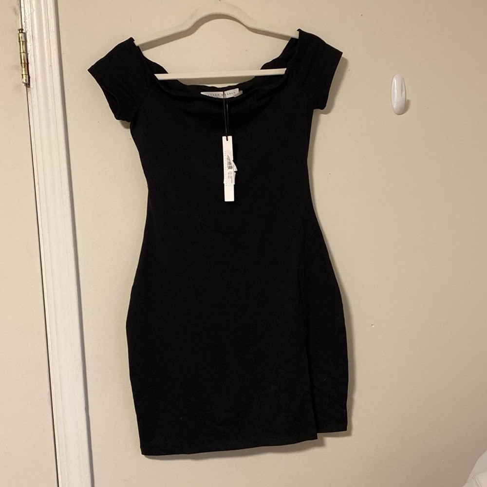 NWT Susana Monaco Cap Sleeve LBD Black Dress